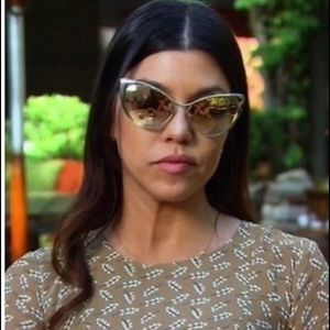 Authentic Tom Ford Nastasya Gold Metallic Cat Eye Sunglasses TF 30428G 56/16/135